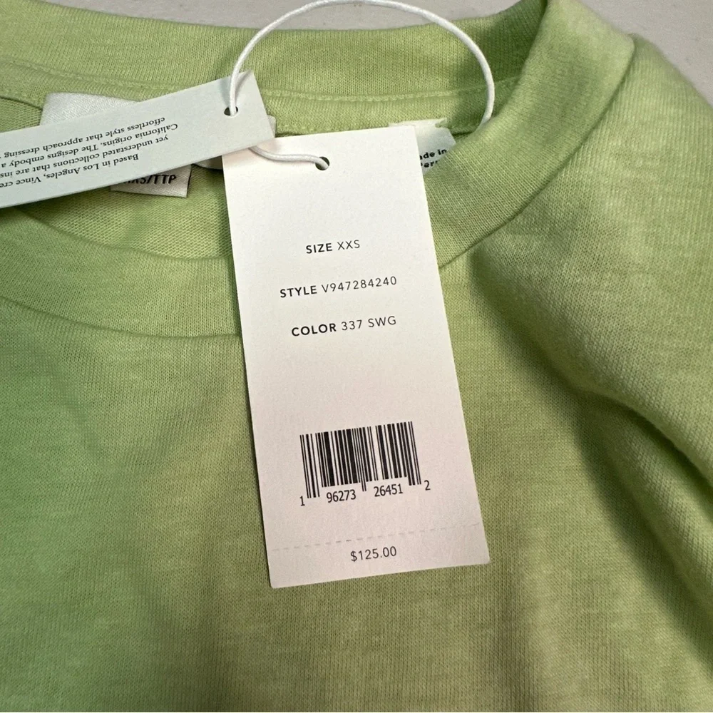 Vince Women’s Sage Green Short Sleeve Tee Size XXS